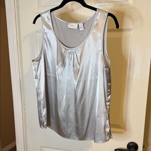Chico’s Shimmering Silver sleeveless top